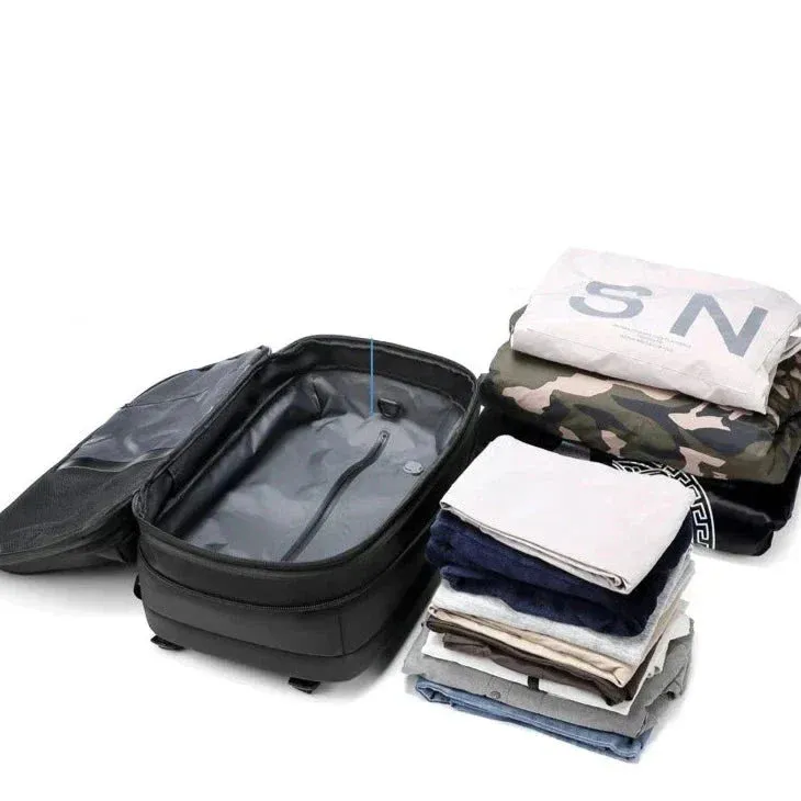 RoyaleGlow Airbak Compression Backpack - Built-in Vacuum System