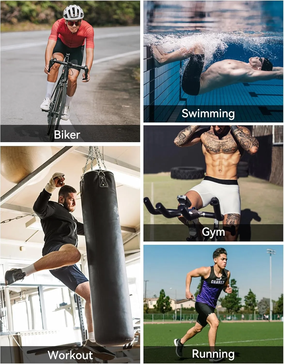 Runhit Men's Compression Shorts with Pockets Athletic Running Spandex Shorts Sports Workout Performance Base Layer Underwear