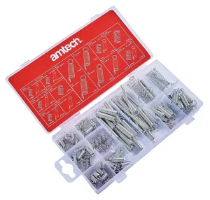 S6210 Metal Spring Assortment Set with Compression Springs and Extension Springs, 150pc, Plus Storage Case