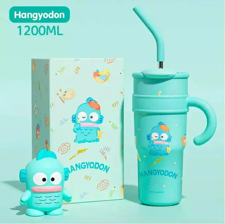 Sanrio Straw Stainless Steel Thermos Tumbler