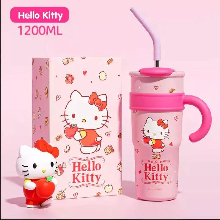 Sanrio Straw Stainless Steel Thermos Tumbler