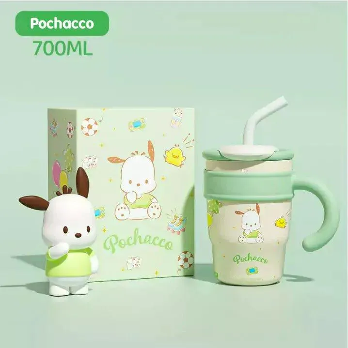 Sanrio Straw Stainless Steel Thermos Tumbler