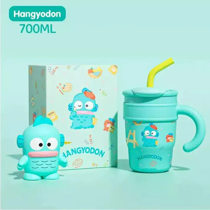 Sanrio Straw Stainless Steel Thermos Tumbler