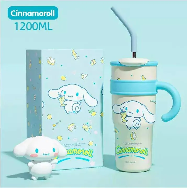 Sanrio Straw Stainless Steel Thermos Tumbler