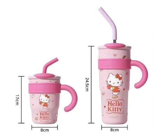 Sanrio Straw Stainless Steel Thermos Tumbler