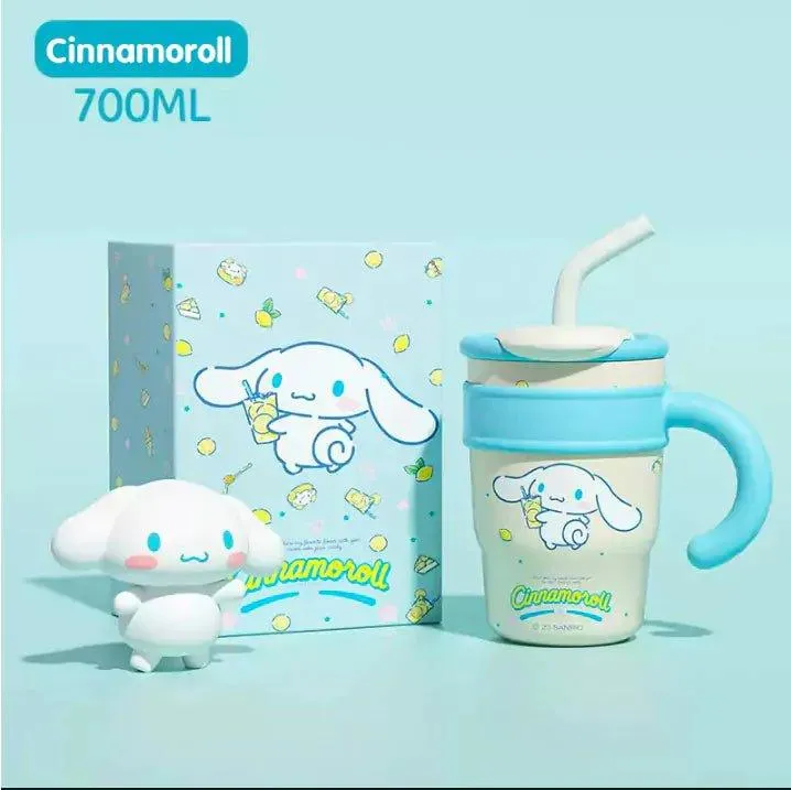 Sanrio Straw Stainless Steel Thermos Tumbler