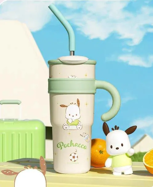 Sanrio Straw Stainless Steel Thermos Tumbler
