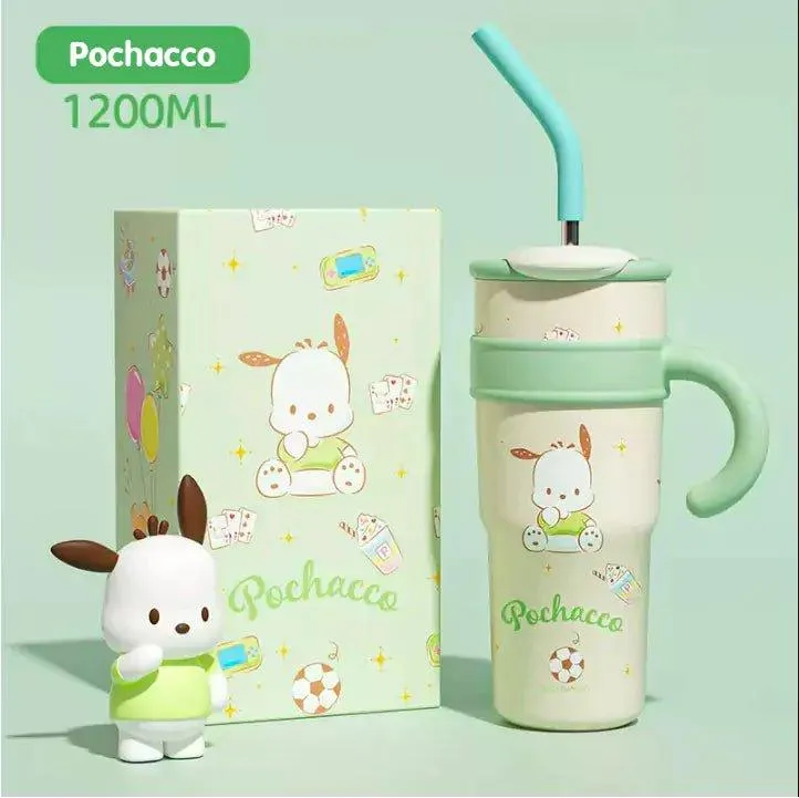 Sanrio Straw Stainless Steel Thermos Tumbler