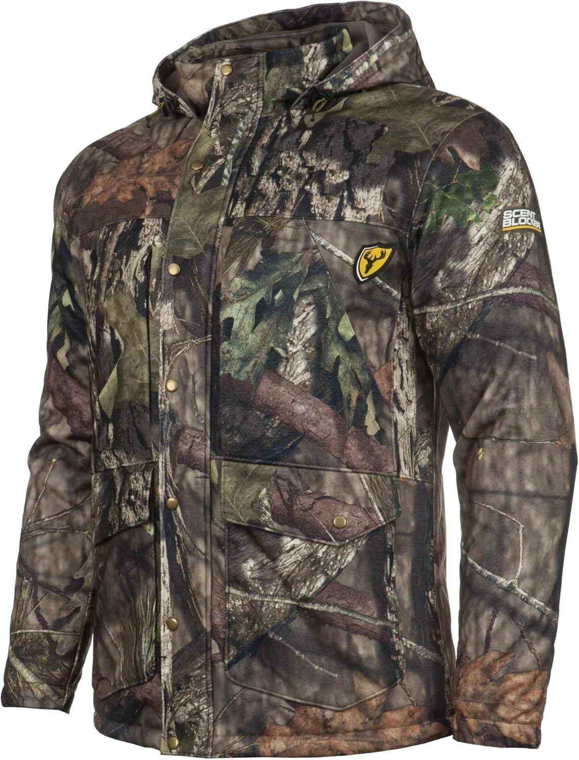 Scent Blocker Whitetail Pursuit Insulated Parka, Micro Fleece, Cold Fusion Catalyst, Water Resistant, Three Piece Hood