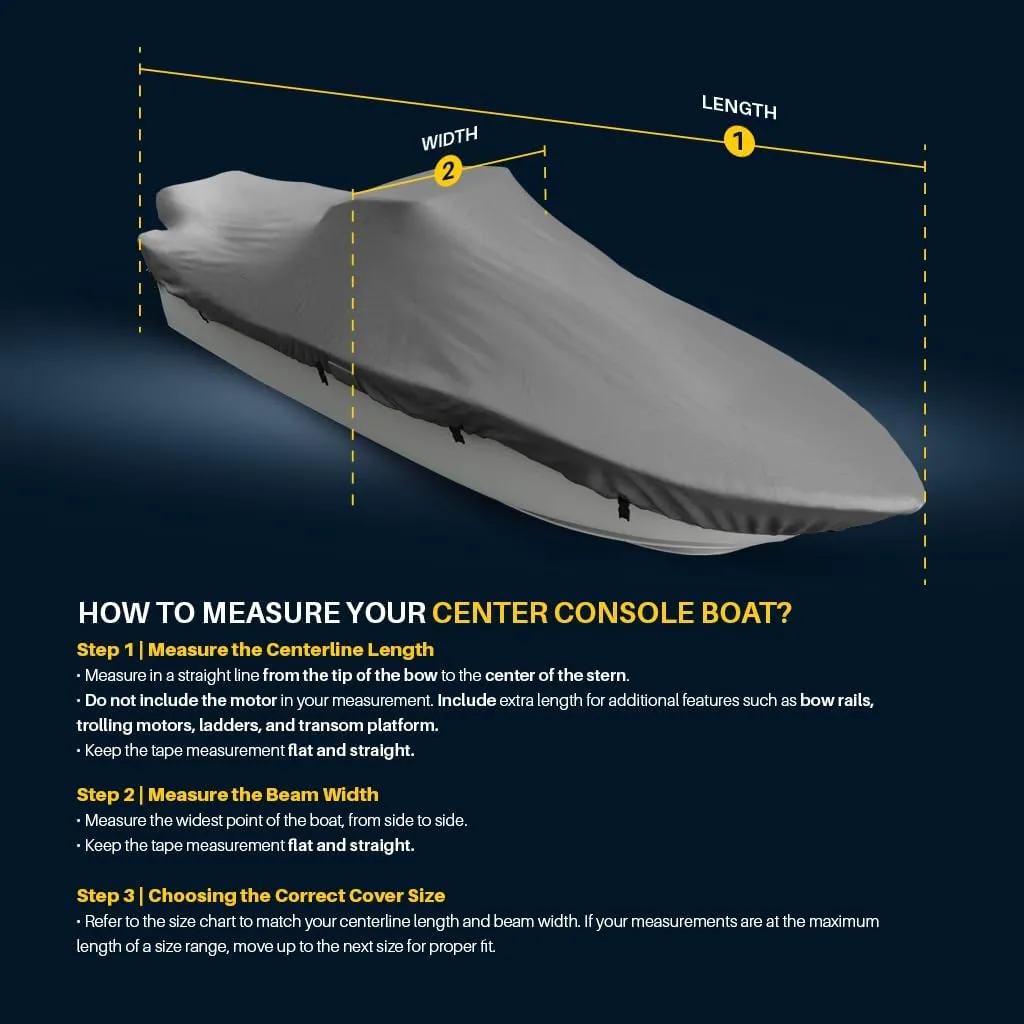 Seal Skin Covers Universal Boat Cover, Waterproof Marine-Grade Cover for 14'-16' L & Up to 68" W, Heavy-Duty & UV-Resistant, Ideal for Bass Boats, V-Hull, Fishing & Runboat