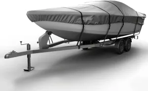 Seal Skin Covers V-Hull Cuddy Cabin Boat Cover, Waterproof, Heavy-Duty Marine-Grade Polyester, Fits 24'-26' L & 108" W, All-Weather Protection, Snug Fit with Straps & Buckles