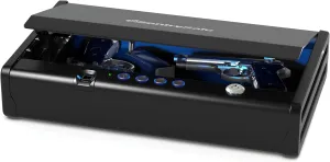 SentrySafe Biometric Gun Safe for Handguns, Fingerprint Gun Safe with Interior Light, 2 Handgun Capacity, Firearm Storage with Bolt Down Kit, QAP2BLX