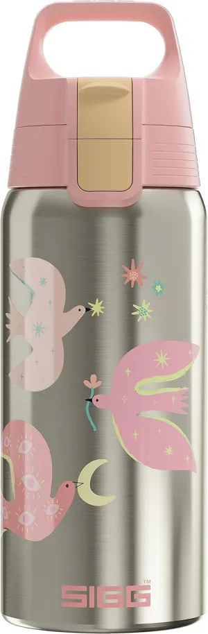 SIGG - Insulated Kids Bottle - Shield One Therm - For Carbonated Beverages - Dishwasher Safe - Stainless Steel - 17 Oz