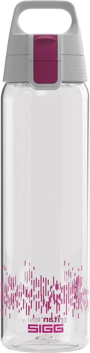 SIGG - Tritan Renew Transparent Water Bottle - Total Clear ONE MyPlanet - For Carbonated Beverages - Dishwasher Safe - With Fruit Strainer - Leakproof & Lightweight - BPA Free - 17 Oz / 25 Oz / 51 Oz