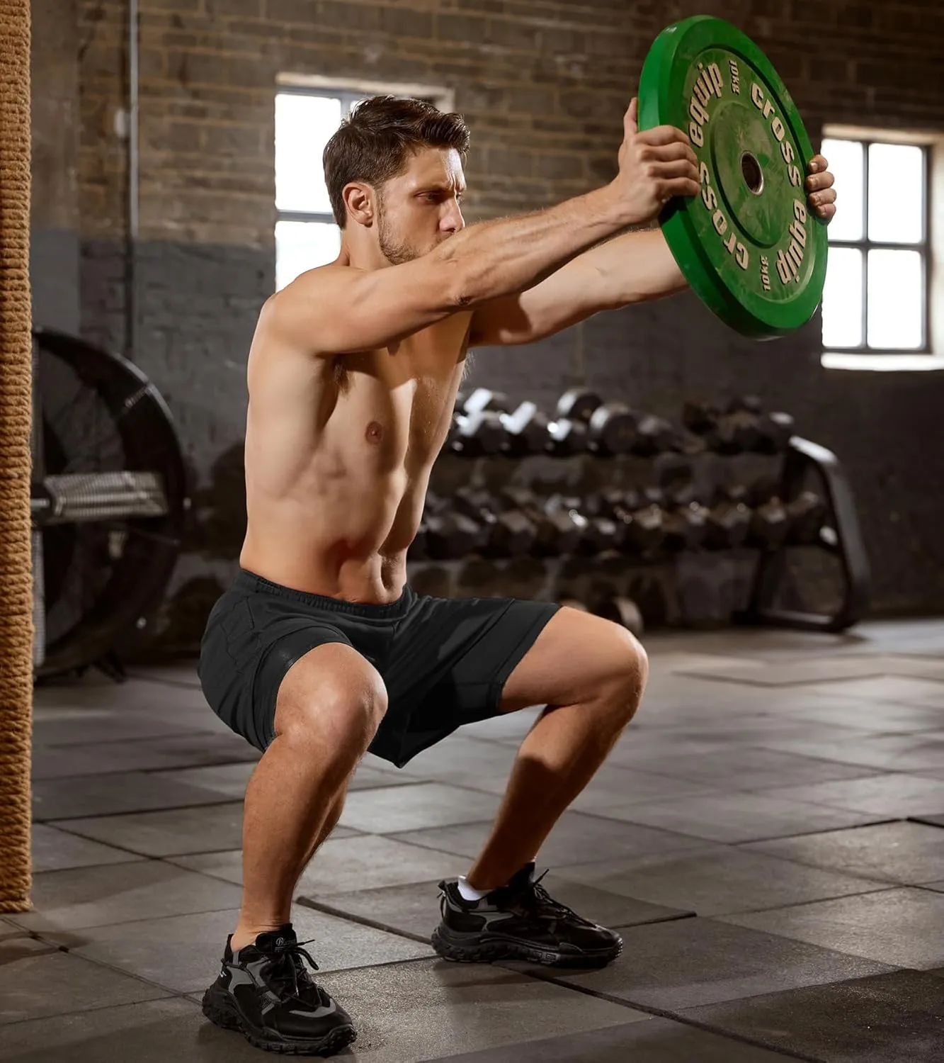 SILKWORLD Gym Shorts Men 2 in 1 Quick Dry Athletic Shorts 2~3 Pack Running Shorts for Men with Zipper Pockets