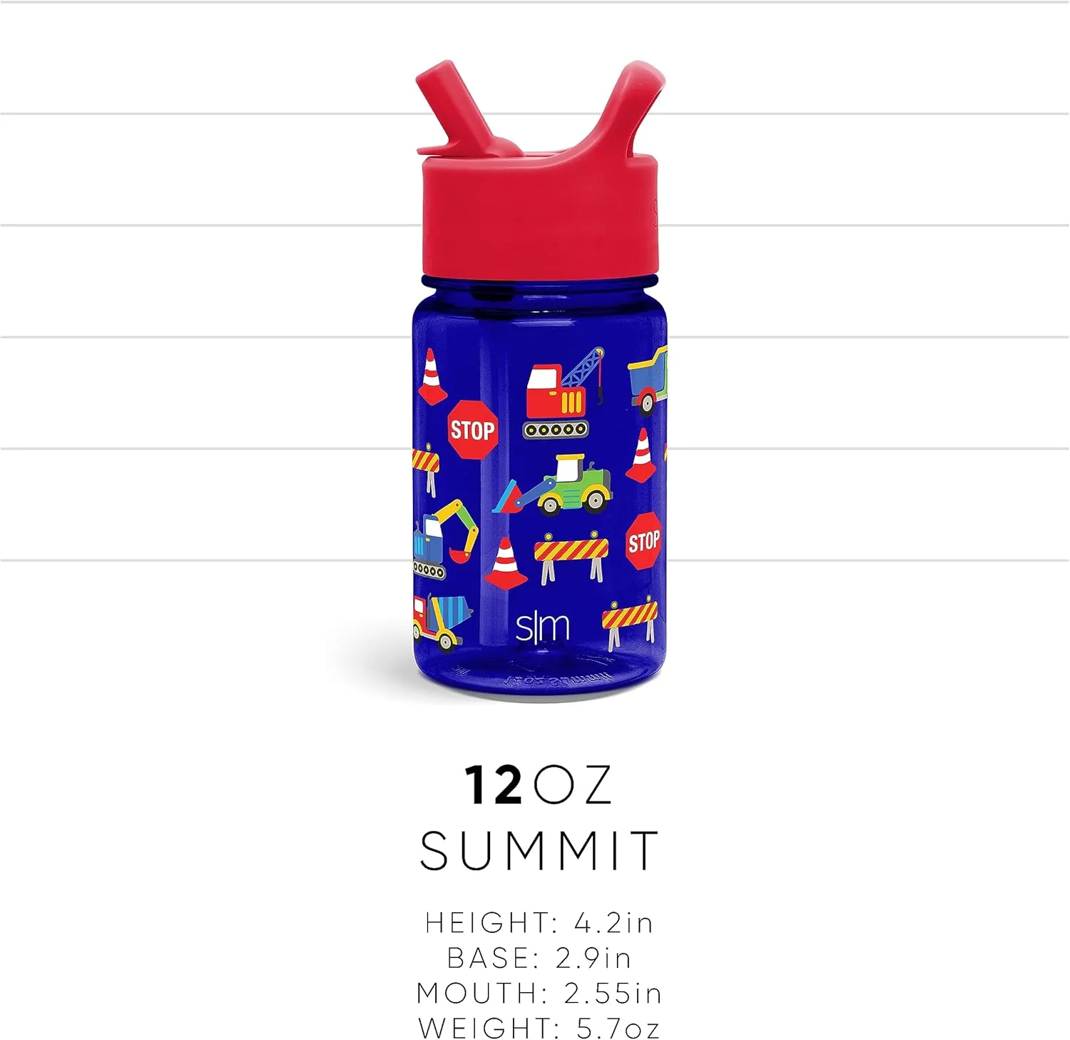 Simple Modern Disney Mickey Mouse Kids Water Bottle Plastic BPA-Free Tritan Cup with Leak Proof Straw Lid | Reusable and Durable for Toddlers, Boys | Summit Collection | 12oz, Mickey Mouse Retro