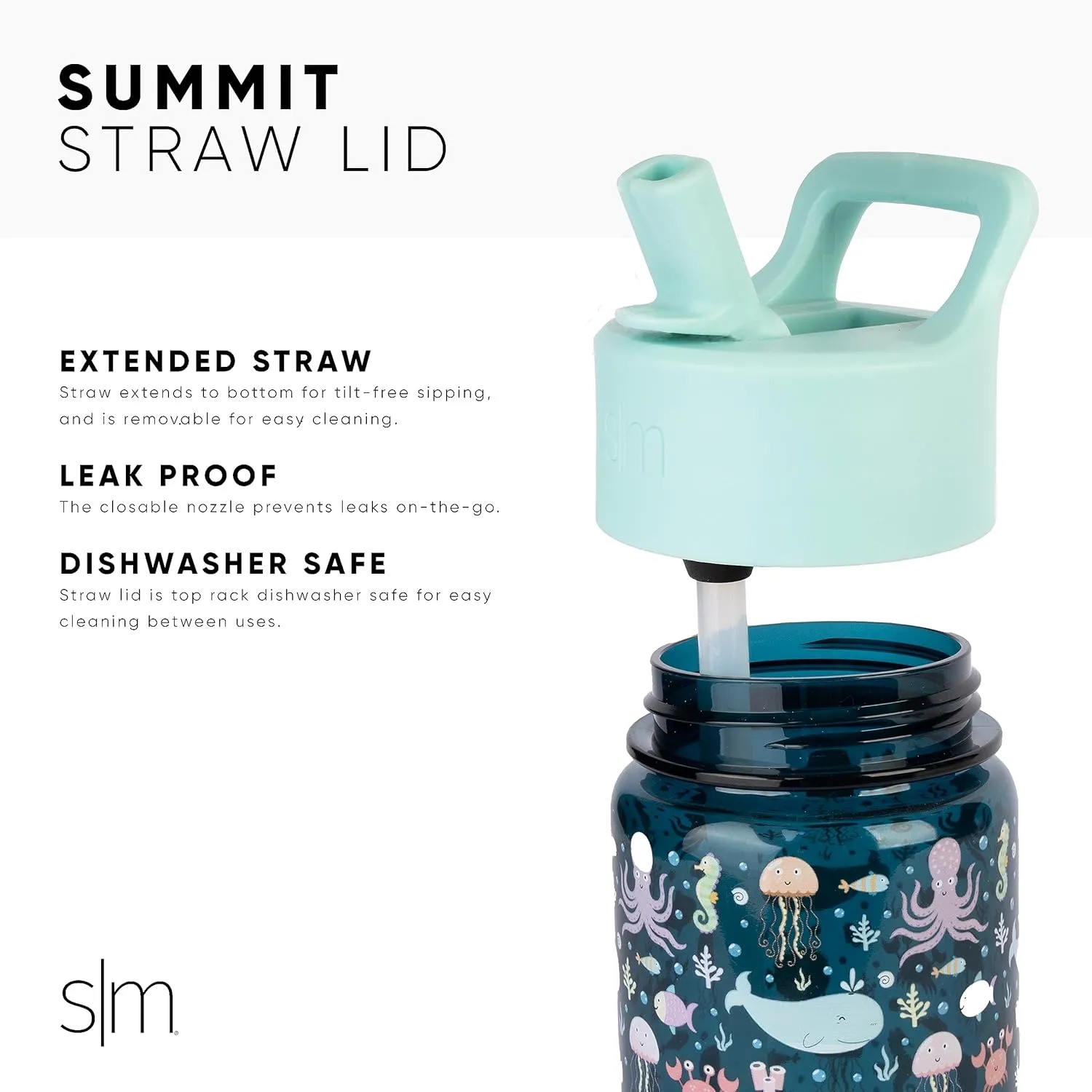 Simple Modern Disney Mickey Mouse Kids Water Bottle Plastic BPA-Free Tritan Cup with Leak Proof Straw Lid | Reusable and Durable for Toddlers, Boys | Summit Collection | 12oz, Mickey Mouse Retro