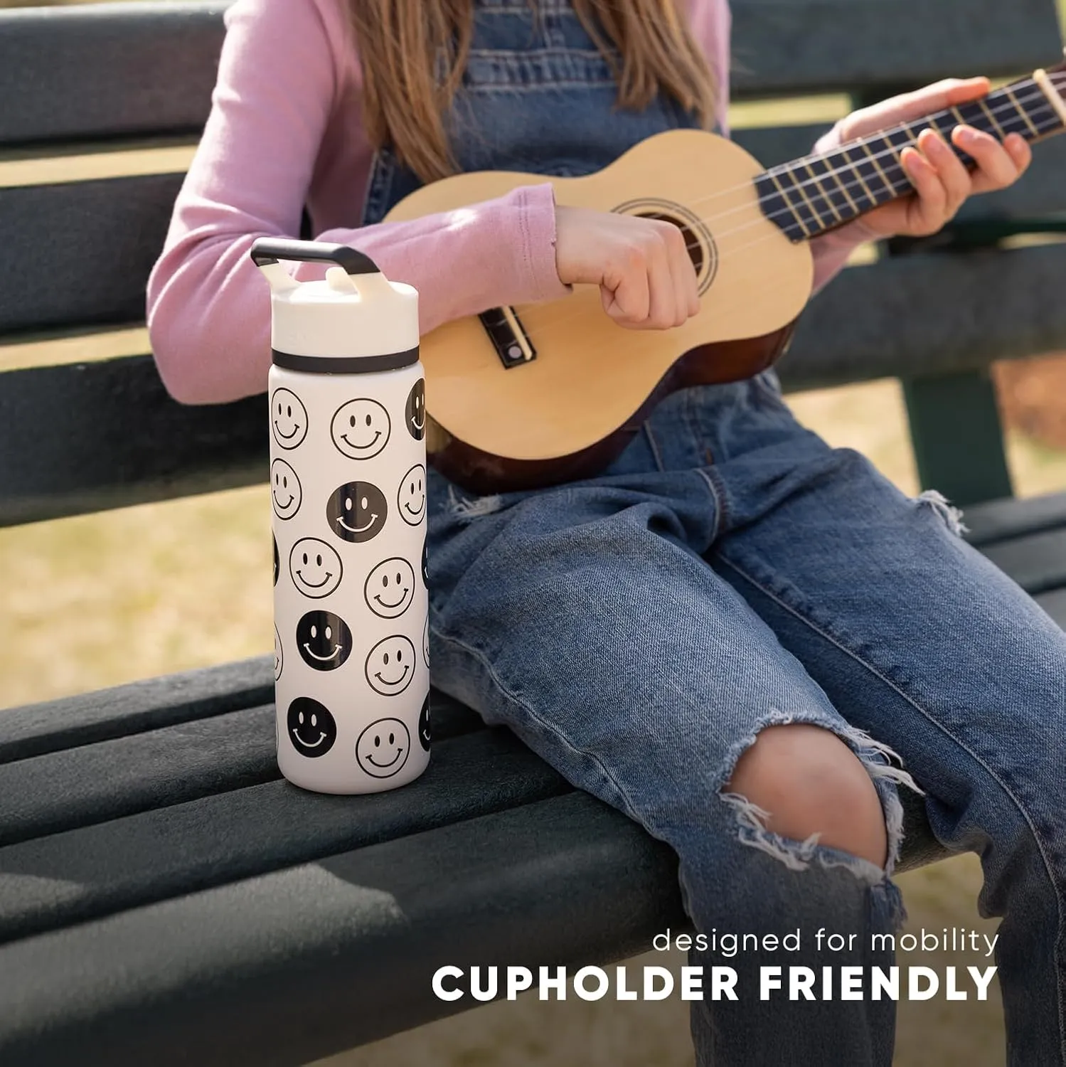 Simple Modern Kids Summit Water Bottle with Straw Lid | Baby Shark 14oz Stainless Steel Cup Insulated Tumbler for Toddlers, School | Baby Shark Friends