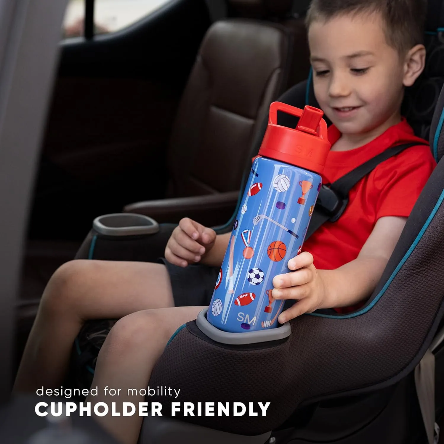 Simple Modern Kids Summit Water Bottle with Straw Lid | DC Comics Batman 18oz Stainless Steel Cup Insulated Tumbler for Boys, School | Batman POW!