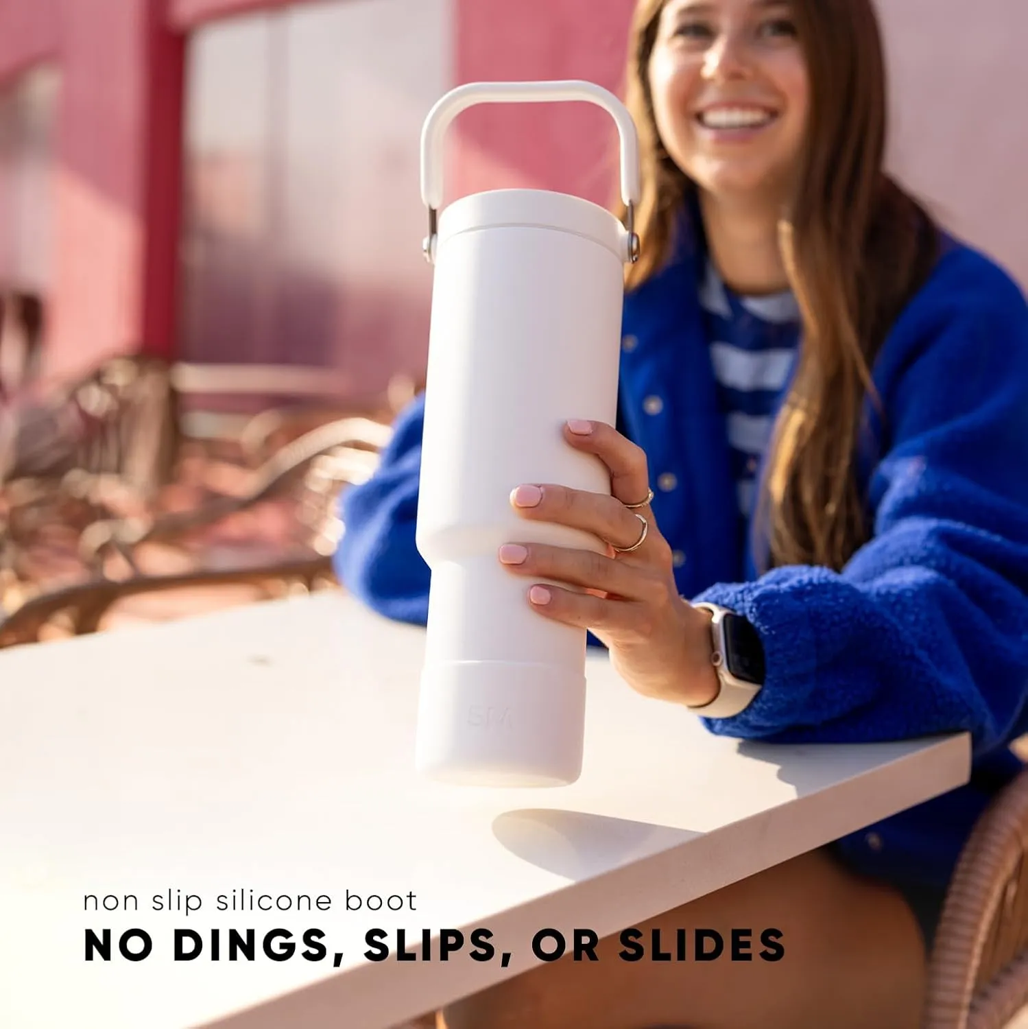 Simple Modern Trek Pivot | 40oz Flip Straw Tumbler with Handle | Water Bottle & Boot | Interchangeable Straw & Chug Lids | Insulated Stainless Steel Jug | Gym Sports Outdoors | Ember Red