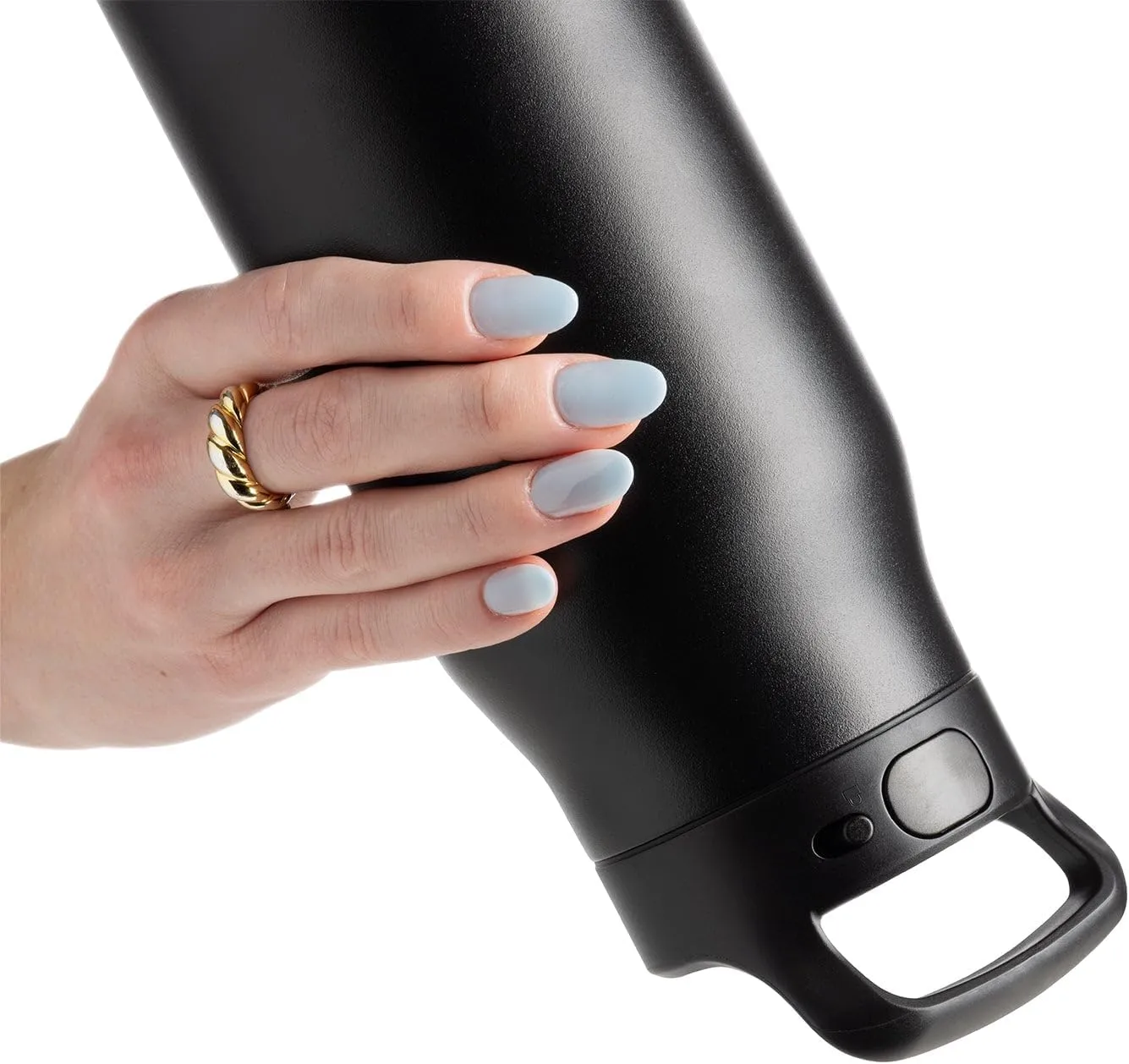 Simple Modern Water Bottle with Push Button Straw Lid | Ceramic-Lined Insulated Stainless Steel | Travel Water Bottles for Gym & Sports | Leak Proof | Mesa Signature Collection | 34oz, Winter White