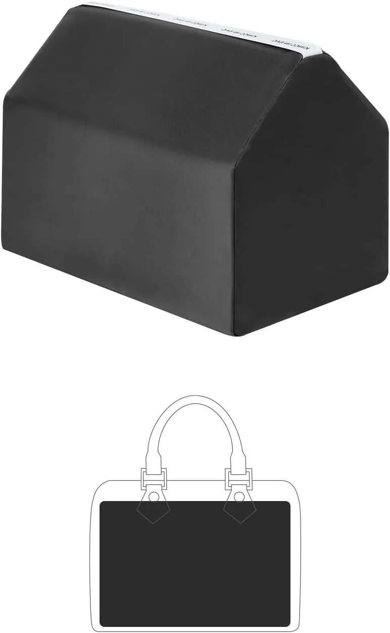 Speedy 30 Bag Pillow, Purse Shaper Insert Compatible with LV Speedy Bag, Handbag Filler with Soft Silk Surface and Memory Foam Inner Without Overfull, Moisture-Proof (Black, Speedy30)