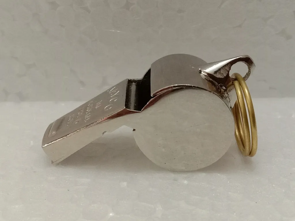 Sports Gold Plate Brass Whistle -Survival Emergency Security Forces | Heavy Duty (3000)