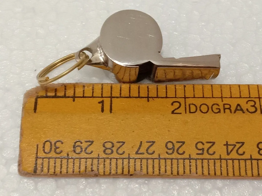 Sports Gold Plate Brass Whistle -Survival Emergency Security Forces | Heavy Duty (3000)