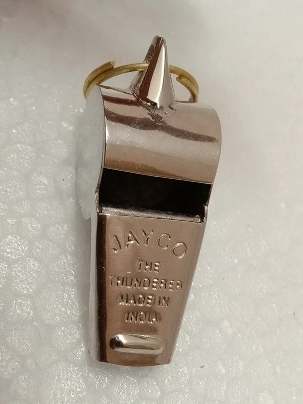 Sports Gold Plate Brass Whistle -Survival Emergency Security Forces | Heavy Duty (3000)