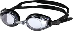 SPORTS WORLD VISION Junior Short Sight Swimming Goggles Kids Children Black UV Tint