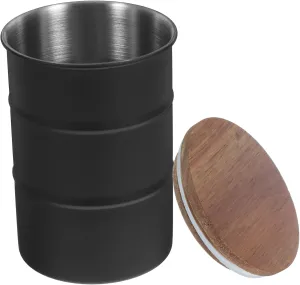 Stainless Bean Canister Airtight Food Storage Jar for Tea Leaves Sugar Countertop Organization Design for Home Parties
