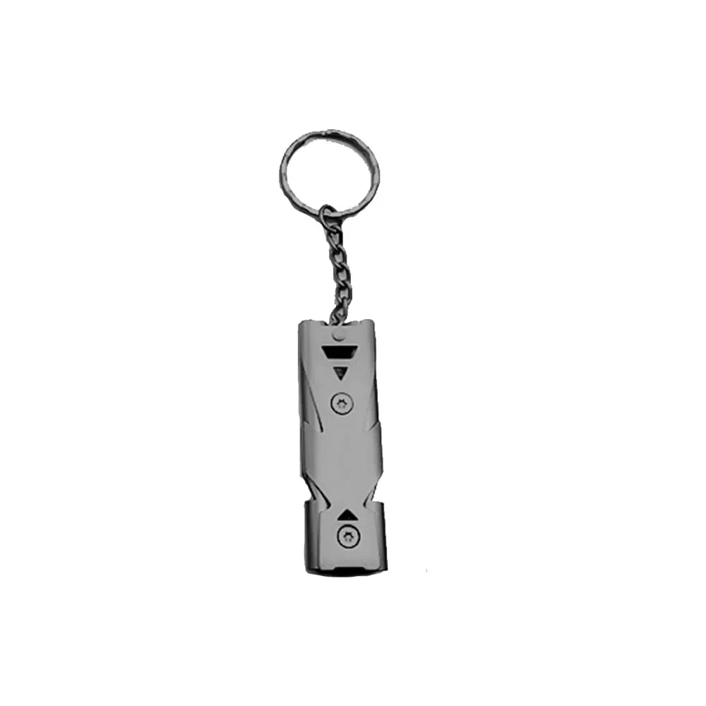 Stainless Steel Emergency Survival Whistle - High Decibel Portable Keychain Tool