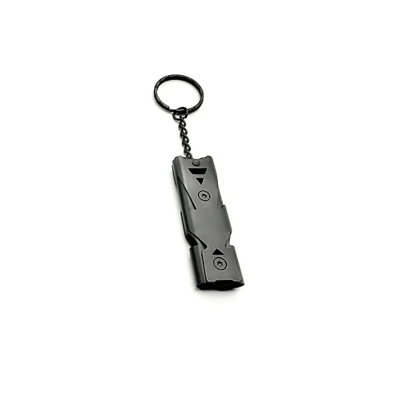 Stainless Steel Emergency Survival Whistle - High Decibel Portable Keychain Tool