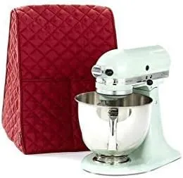 Stand Mixer Cover, Kitchen Aid Mixer Covers for Kitchenaid Hamilton Mixers, Dust Cover with Organizer Bag Fits All Tilt Head & Bowl Lift Compatible 5-8 Quart Models, Red