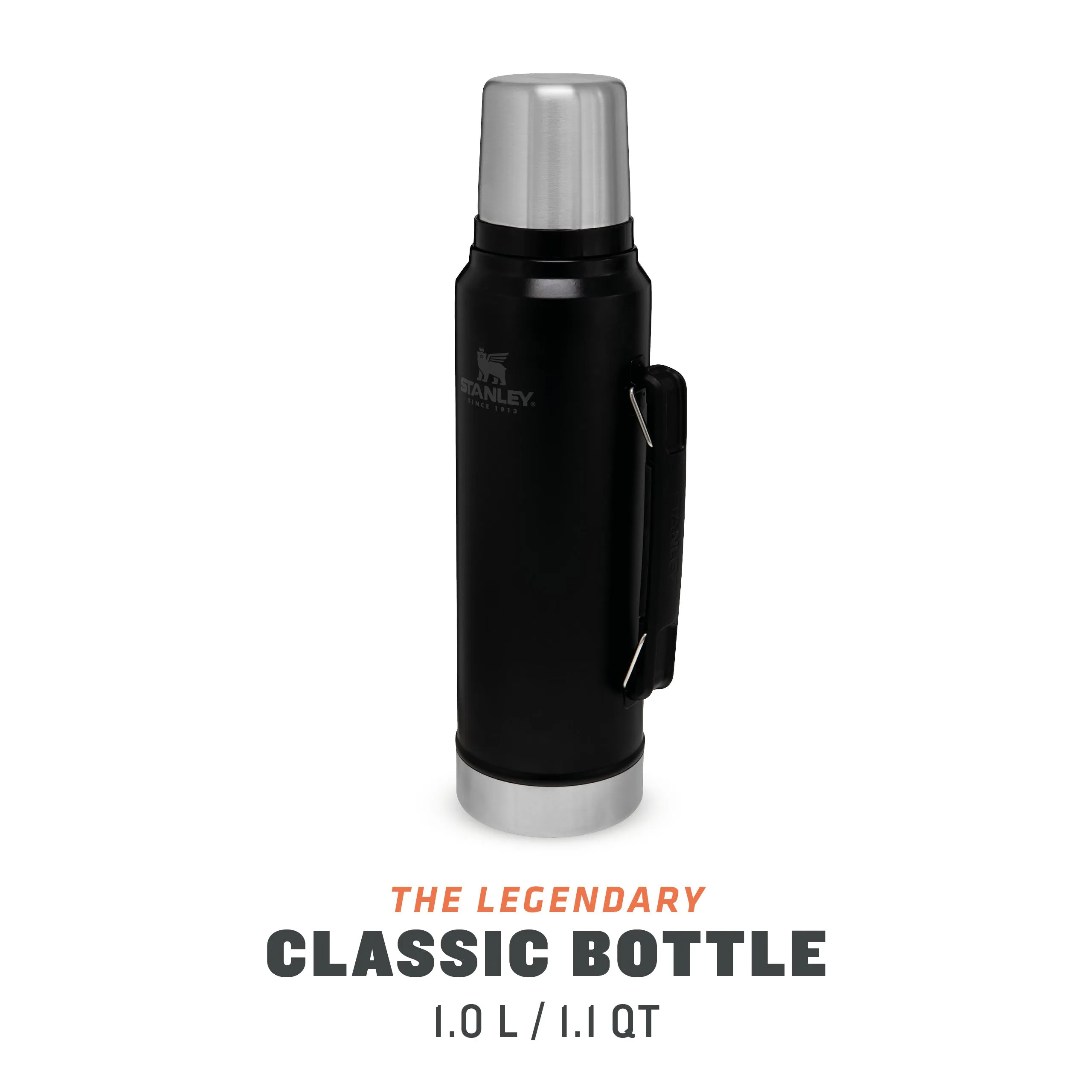 Stanley Classic Legendary Bottle 1L Matte Black Pebble