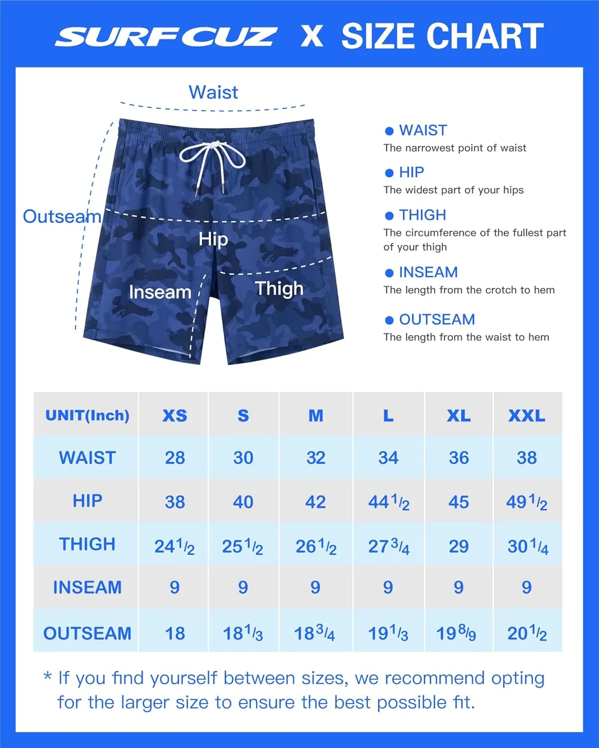 SURF CUZ 9" Mens Swim Trunks with Compression Liner Swimming Shorts 2 in 1 Stretch Quick Dry Zipper Pockets