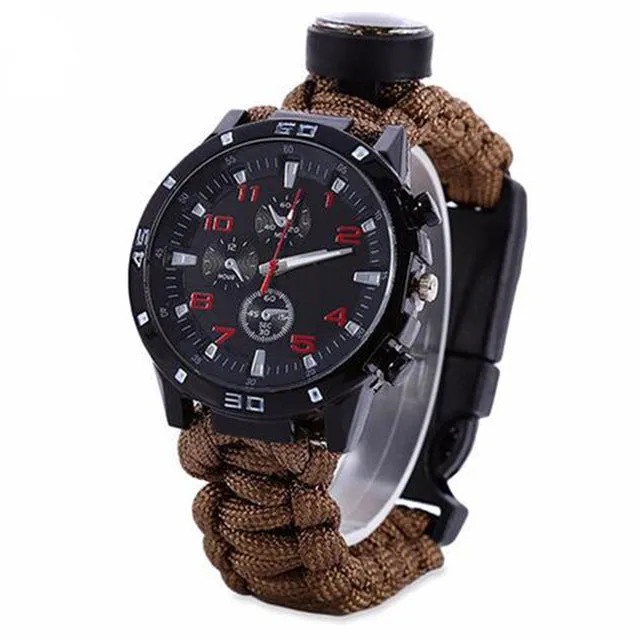 Survival Bracelet Watch Compass