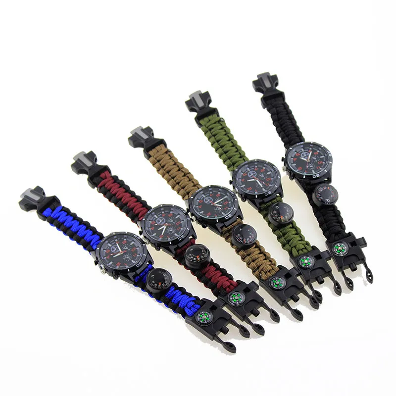 Survival Bracelet Watch Compass