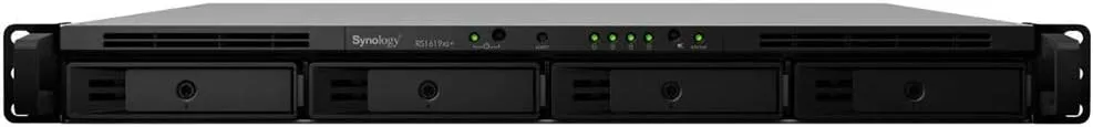 Synology RackStation RS1619xs  iSCSI NAS Server with Intel Xeon 2.2GHz CPU, 64GB Memory, 4TB SSD and 24TB HDD, Rail Kit, DSM Operating System