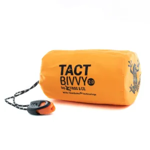Tact Bivvy® 2.0 Emergency Sleeping Bag w/ HeatEcho®  Technology, Paratinder, & Whistle by Frog & CO