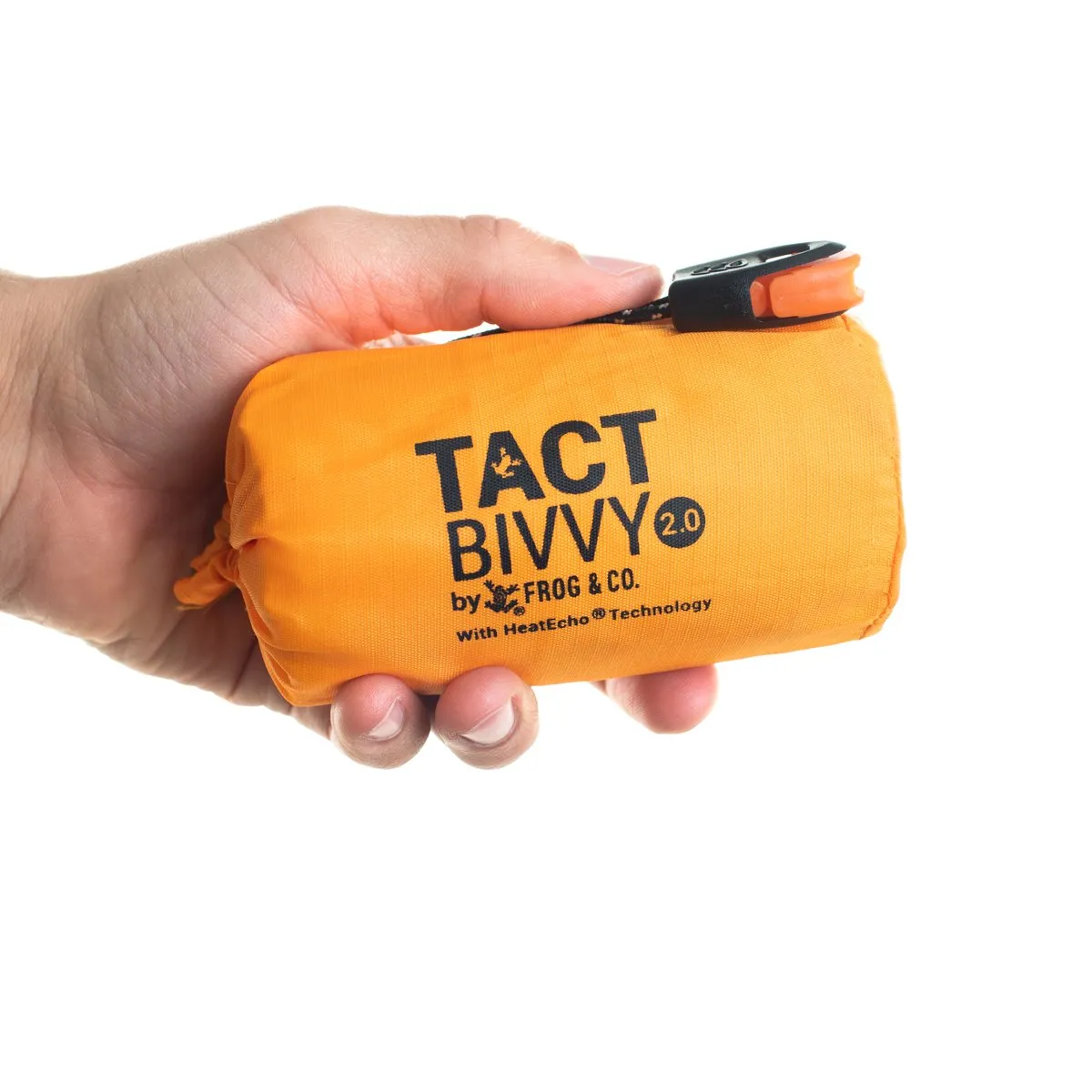 Tact Bivvy® 2.0 Emergency Sleeping Bag w/ HeatEcho®  Technology, Paratinder, & Whistle by Frog & CO