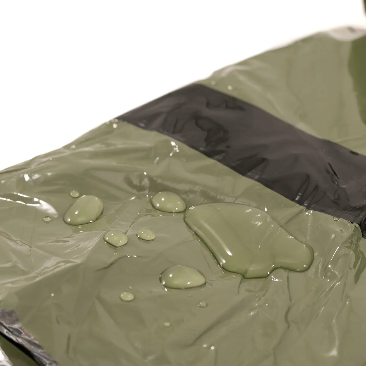 Tact Bivvy® 2.0 Emergency Sleeping Bag w/ HeatEcho®  Technology, Paratinder, & Whistle by Frog & CO