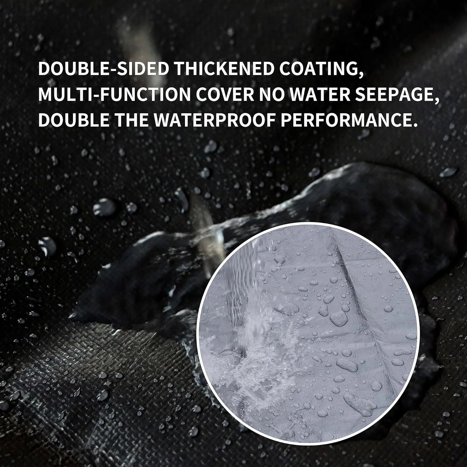TARPAL 8x10 Feet Tarp Silver 10.5Mil (2-Pack) Multipurpose Protective Cover Heavy Duty Tarp Waterproof,Snow or UV Protection, Durable Reinforced Edges