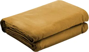 Tarps Now 7x9 ft Heavy Duty Canvas Tarp | 18 MIL Industrial Grade, Tear Resistant, Reinforced Edges, Nickel Plated Grommets | Ideal for Construction, Trucking, Manufacturing, Automotive – Tan Color