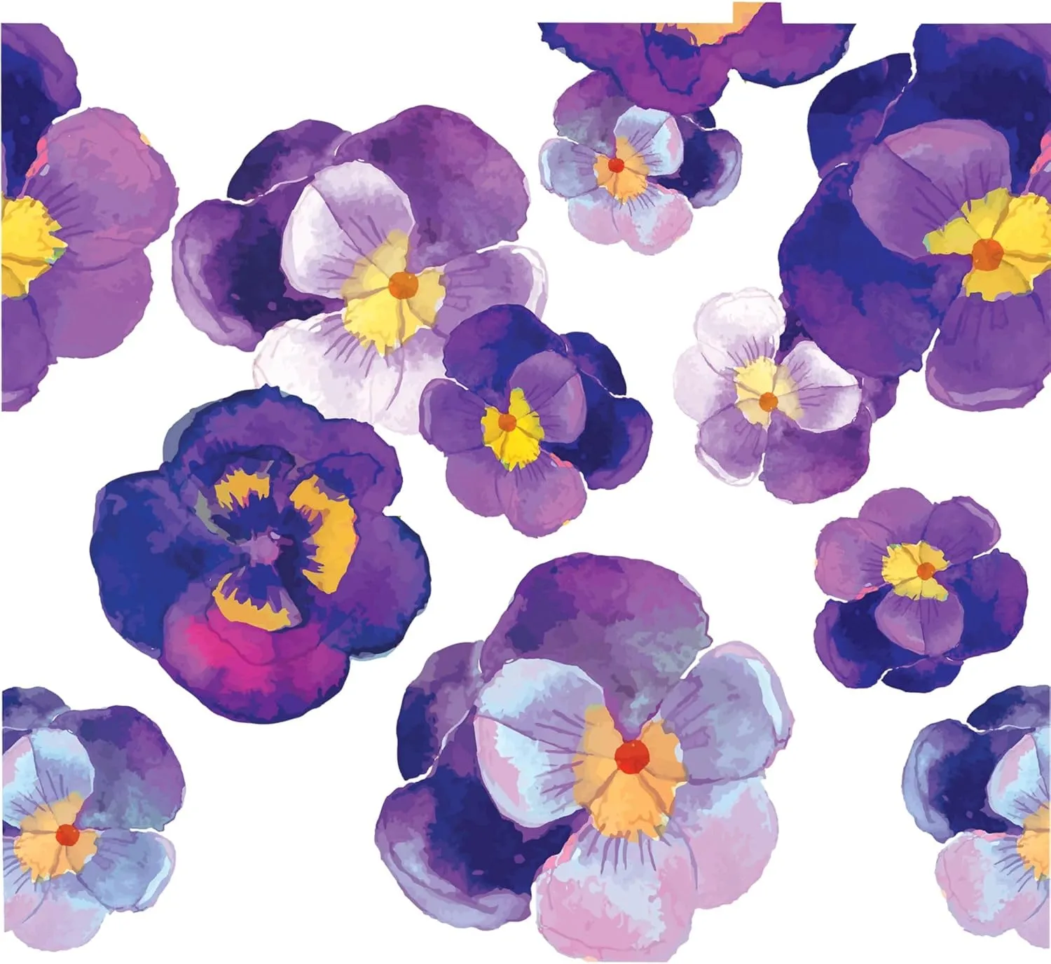Tervis Watercolor Pansy Made in USA Double Walled Insulated Tumbler Travel Cup Keeps Drinks Cold & Hot, 24oz Venture Lite Water Bottles, Classic