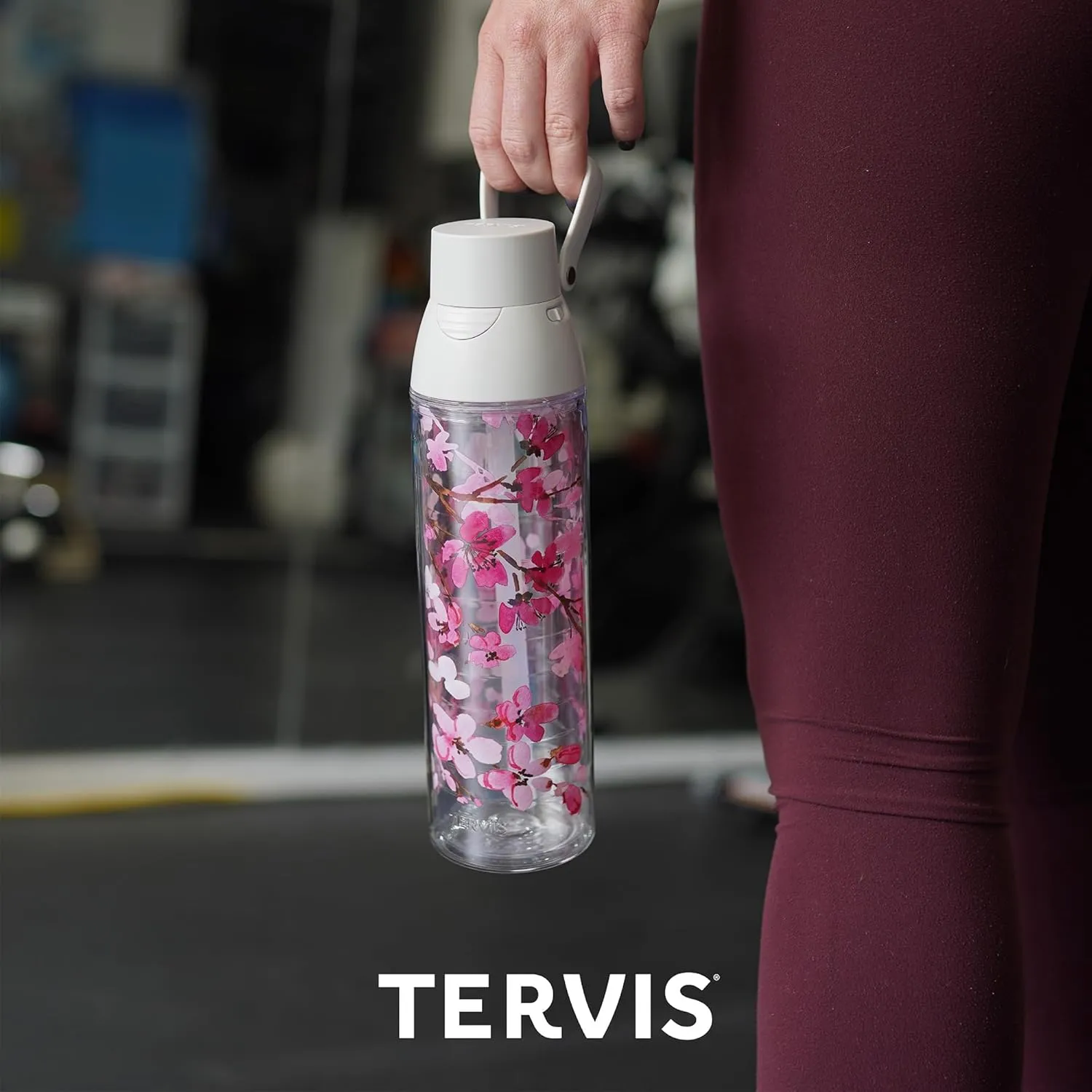Tervis Watercolor Pansy Made in USA Double Walled Insulated Tumbler Travel Cup Keeps Drinks Cold & Hot, 24oz Venture Lite Water Bottles, Classic