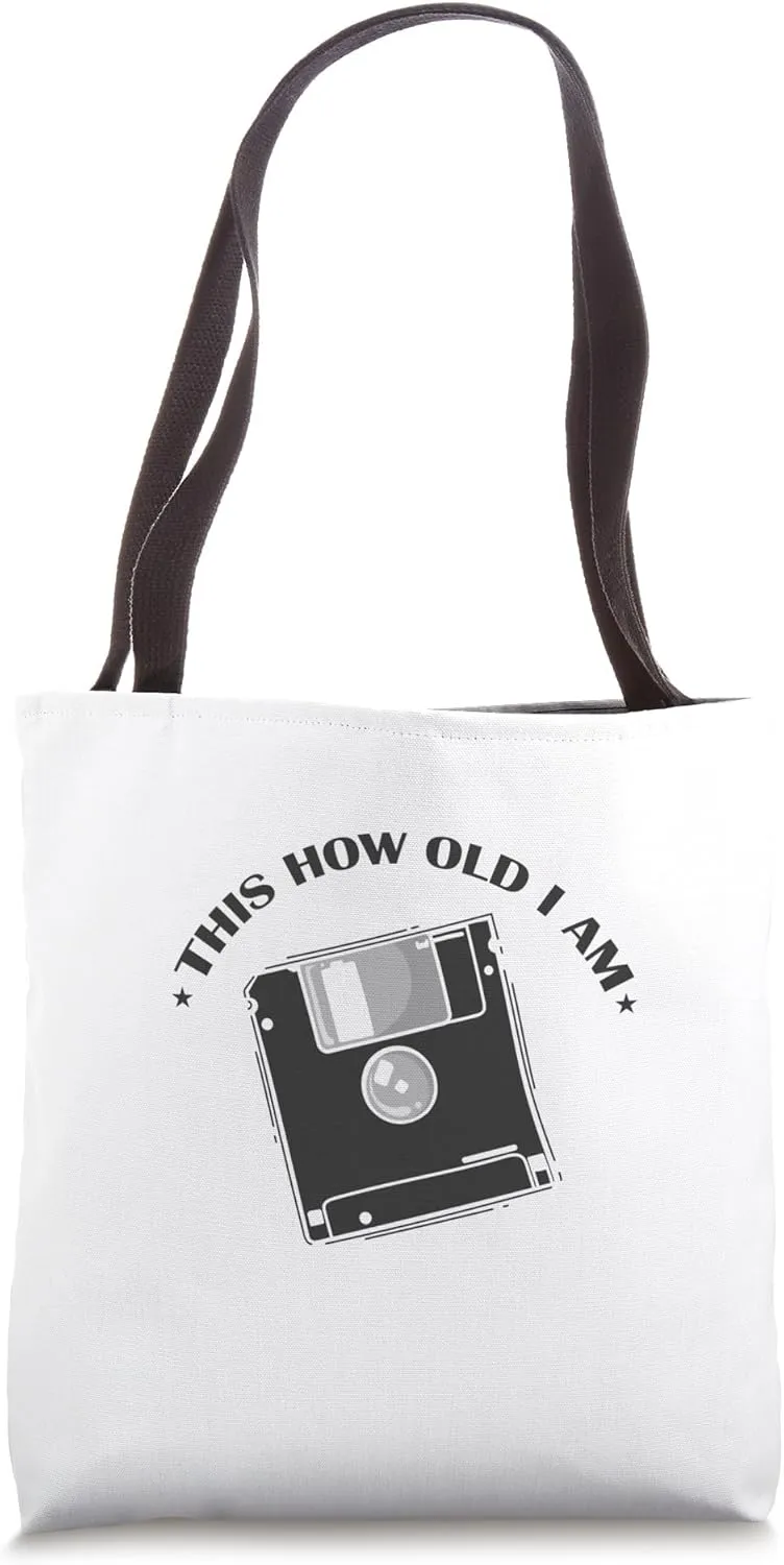 This how old I am Diskette Retrospecter Module Tote Bag