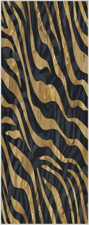 Tiger Skin Watercolor Yoga Towel,Hot Yoga Mat Towel with Grip Dots Sweat Absorbent Non-Slip for Hot Yoga, 24" x72",Soft Yoga Blankets with Travel Bag,Pilates and Workout