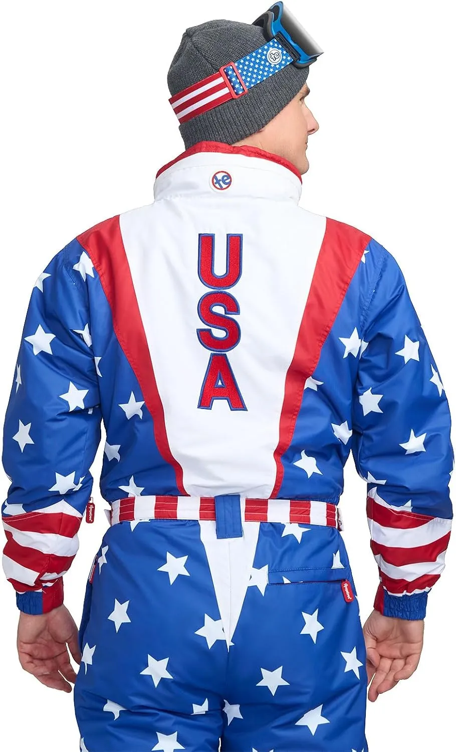 Tipsy Elves Retro Snow Suits for Men - Loud Men's Ski Suits - Warm One Piece for Winter