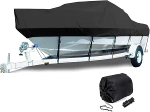 Towable Boat Cover Marine Tear-Resistant 210D Oxford Fabric Inflatable Boat Cover for All Seasons and Weather Conditions